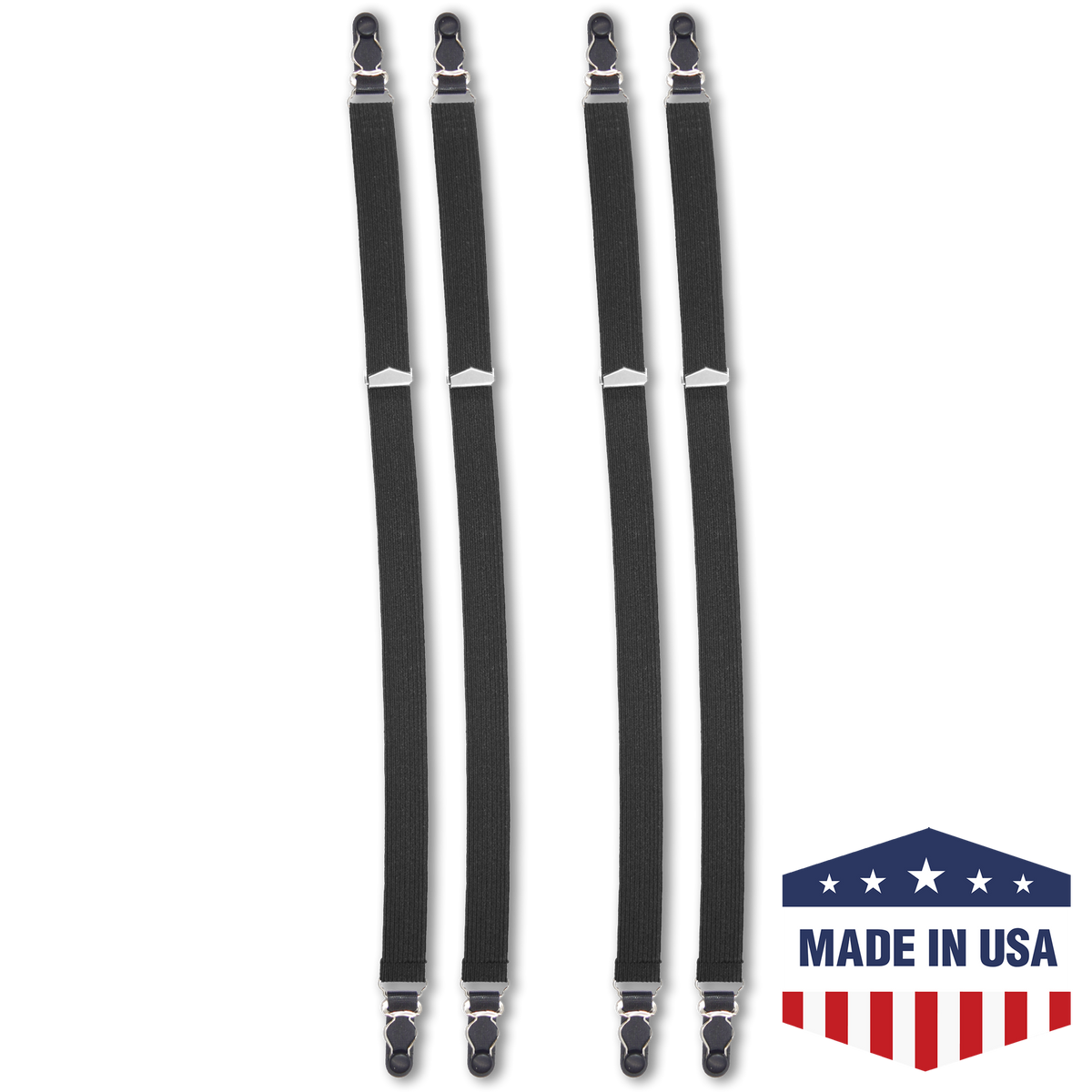 Straight Shirt Stays with Grips